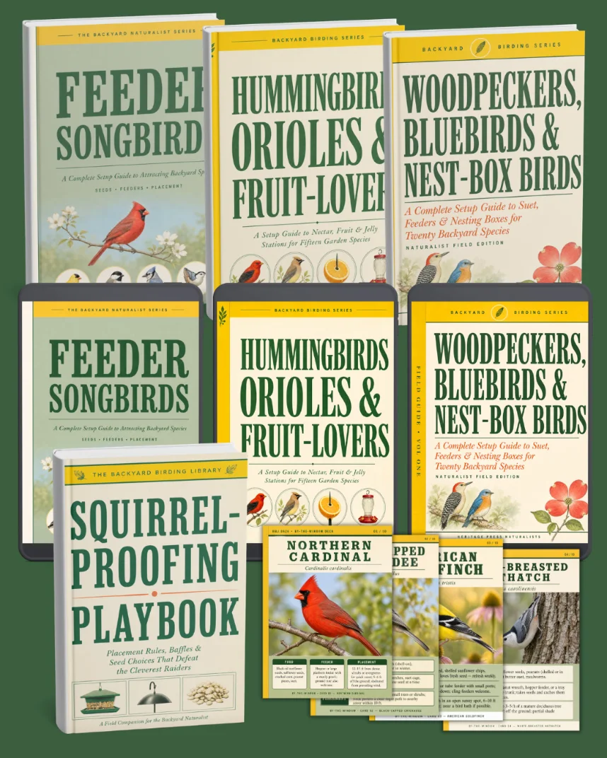 Backyard Bird Master Pack — guides, calendar, and card deck