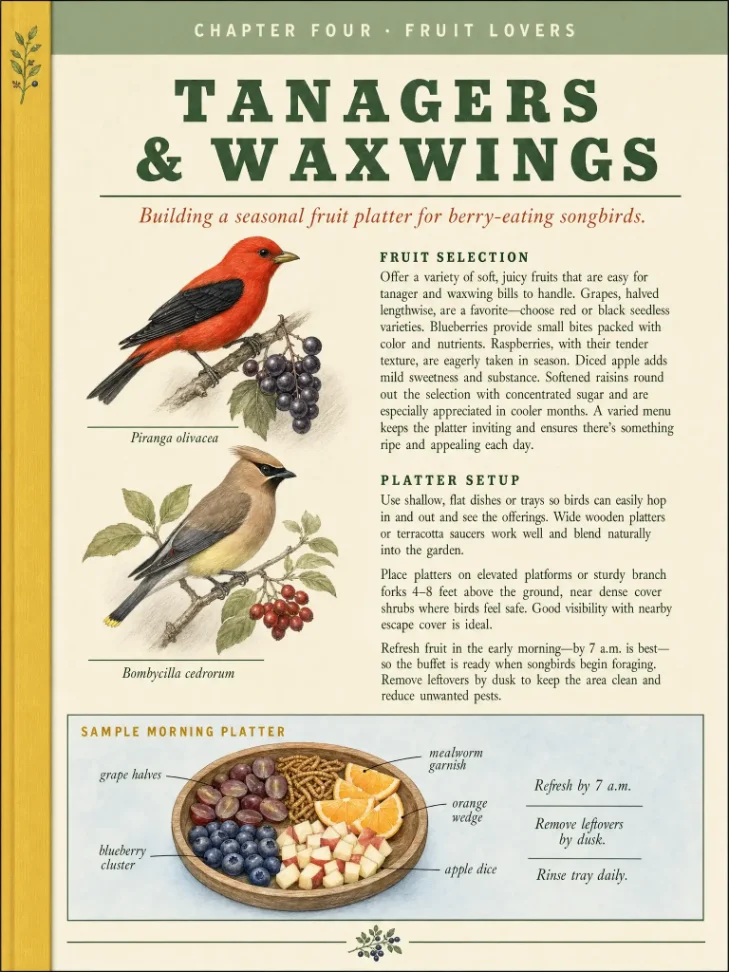 Hummingbirds, orioles & fruit-lovers.